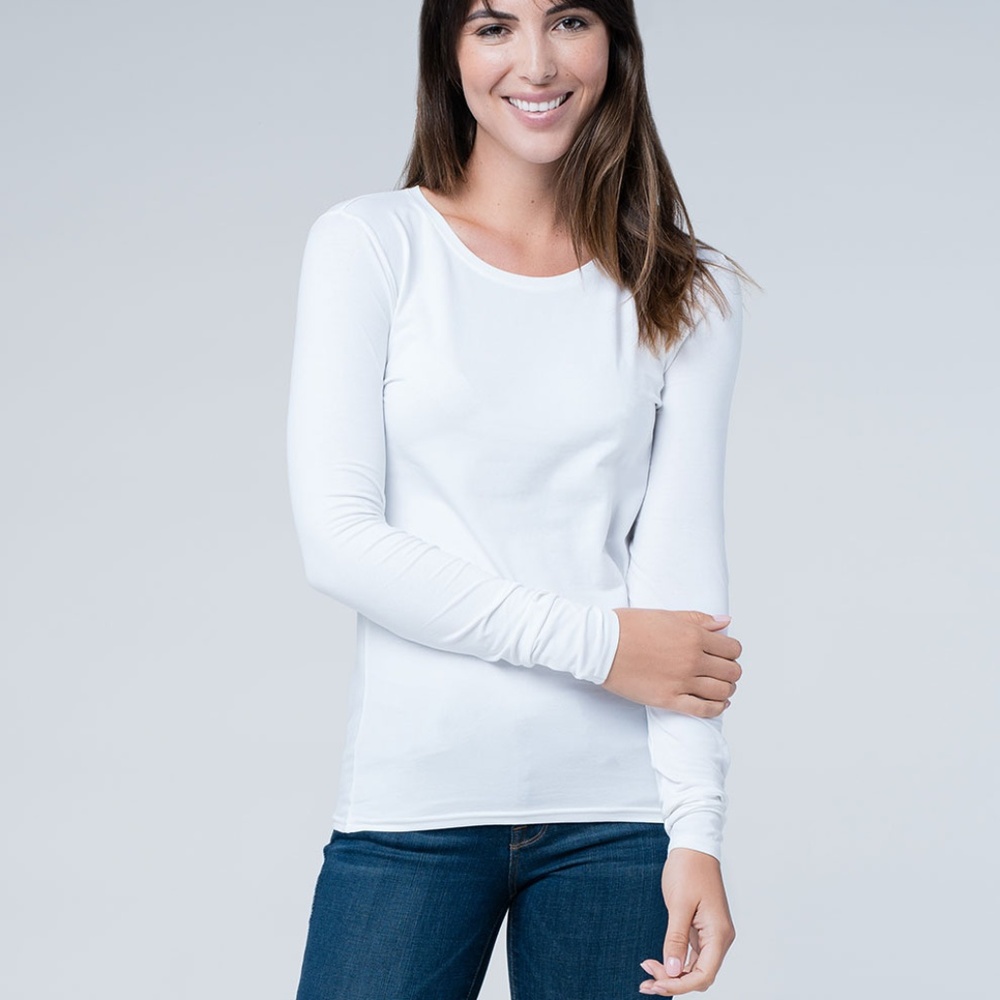 Pact Organic white cotton long sleeve shirt medium